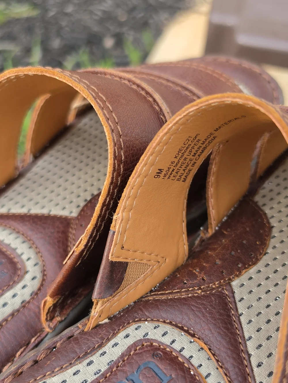 Born Men's Weiser Sandals Cymbal Size 9 Leather NWT